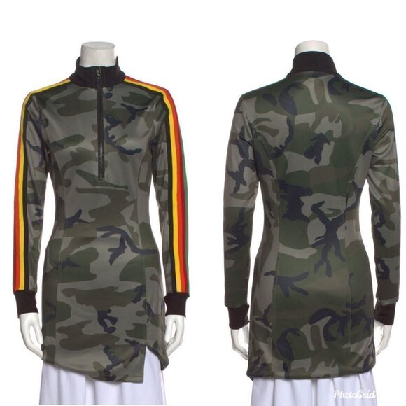 Pam & Gela Camo Track Dress Small - Picture 1 of 5